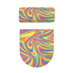 Pastel Rave Print Toilet Lid And Tank Cover Set