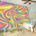 Pastel Rave Print Wall Sticker