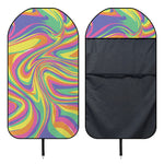 Pastel Rave Print Waterproof Car Seat Cover