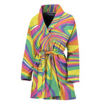 Pastel Rave Print Women's Bathrobe