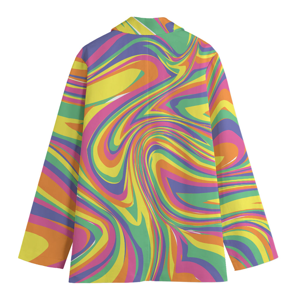 Pastel Rave Print Women's Blazer