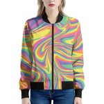 Pastel Rave Print Women's Bomber Jacket