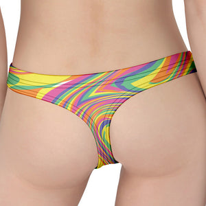 Pastel Rave Print Women's Thong