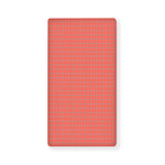 Pastel Red And Grey Tattersall Print Baby Crib Sheet