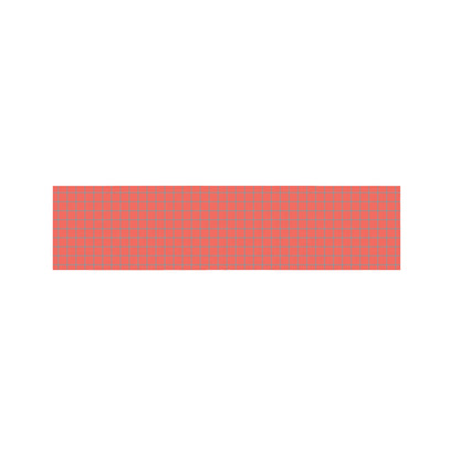 Pastel Red And Grey Tattersall Print Bed Runner