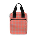 Pastel Red And Grey Tattersall Print Bible Tote Bag