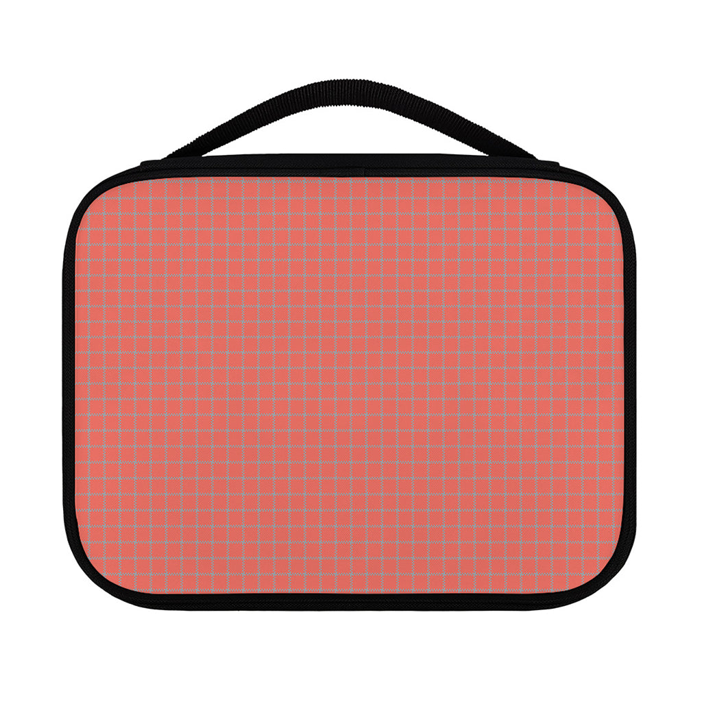 Pastel Red And Grey Tattersall Print Classic Bible Case