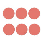 Pastel Red And Grey Tattersall Print Coaster Set