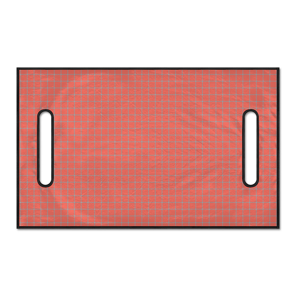 Pastel Red And Grey Tattersall Print Golf Cart Seat Cover