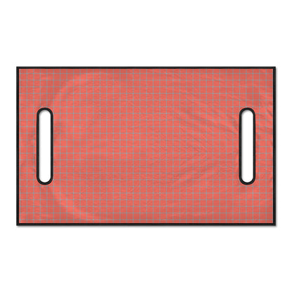 Pastel Red And Grey Tattersall Print Golf Cart Seat Cover