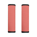 Pastel Red And Grey Tattersall Print Handle Covers
