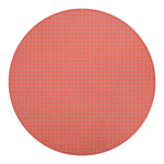 Pastel Red And Grey Tattersall Print Round Blanket