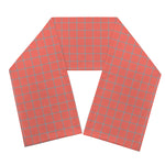 Pastel Red And Grey Tattersall Print Scarf