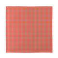 Pastel Red And Grey Tattersall Print Silk Bandana