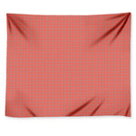 Pastel Red And Grey Tattersall Print Tapestry