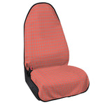 Pastel Red And Grey Tattersall Print Waterproof Car Seat Cover