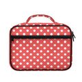 Pastel Red And White Polka Dot Print Briefcase Bible Bag