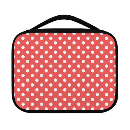 Pastel Red And White Polka Dot Print Classic Bible Case
