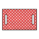 Pastel Red And White Polka Dot Print Golf Cart Seat Cover