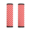 Pastel Red And White Polka Dot Print Handle Covers