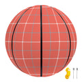 Pastel Red Tattersall Pattern Print Basketball