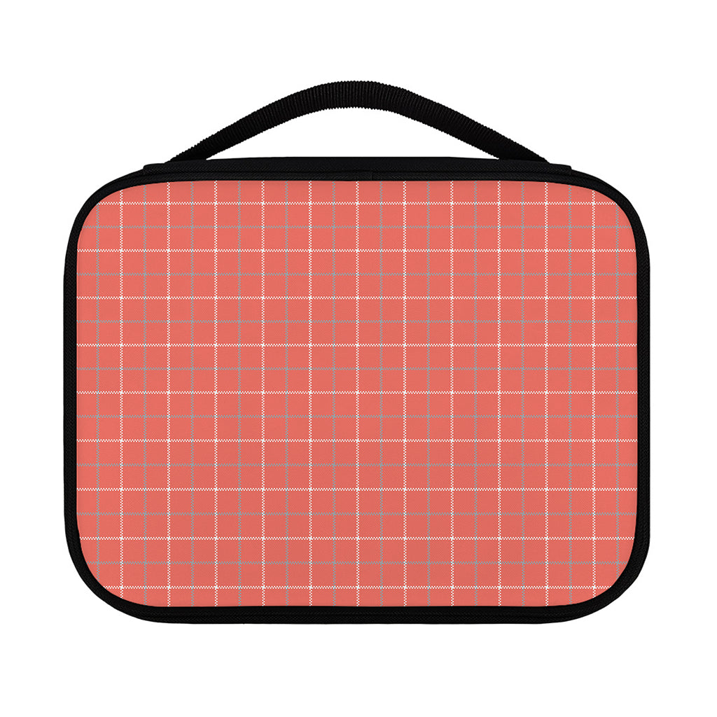 Pastel Red Tattersall Pattern Print Classic Bible Case