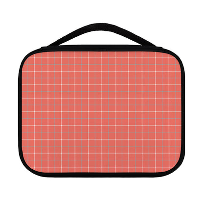 Pastel Red Tattersall Pattern Print Classic Bible Case