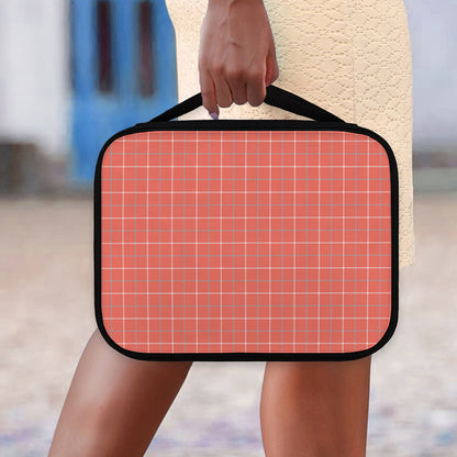 Pastel Red Tattersall Pattern Print Classic Bible Case