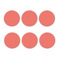 Pastel Red Tattersall Pattern Print Coaster Set