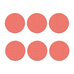 Pastel Red Tattersall Pattern Print Coaster Set