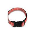 Pastel Red Tattersall Pattern Print Dog Collar