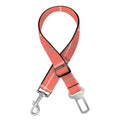 Pastel Red Tattersall Pattern Print Dog Seat Belt