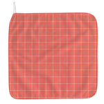 Pastel Red Tattersall Pattern Print Hand Towel