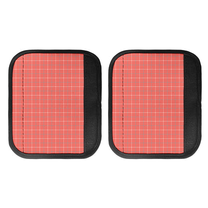 Pastel Red Tattersall Pattern Print Handle Covers