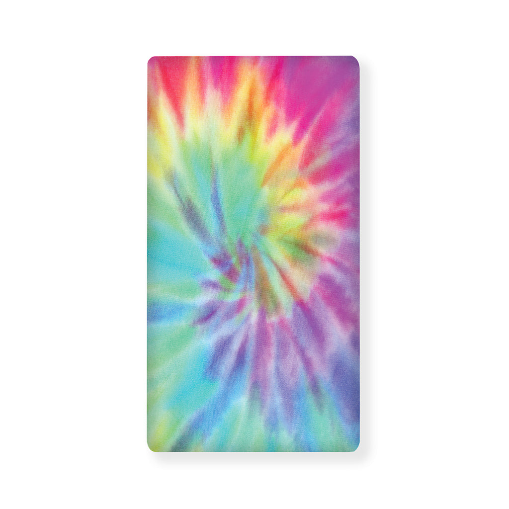 Pastel Spiral Tie Dye Print Baby Crib Sheet