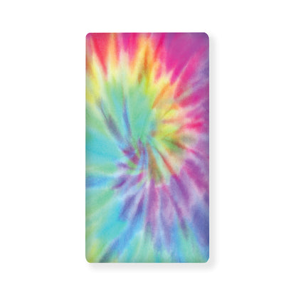 Pastel Spiral Tie Dye Print Baby Crib Sheet