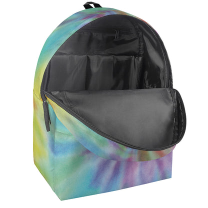 Pastel Spiral Tie Dye Print Backpack
