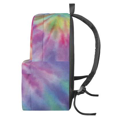 Pastel Spiral Tie Dye Print Backpack