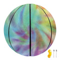 Pastel Spiral Tie Dye Print Basketball