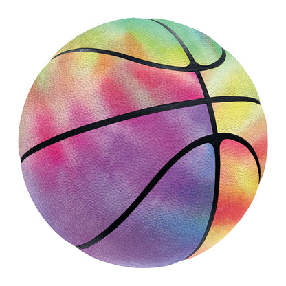 Pastel Spiral Tie Dye Print Basketball