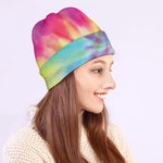 Pastel Spiral Tie Dye Print Beanie