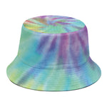 Pastel Spiral Tie Dye Print Bucket Hat