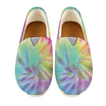 Pastel Spiral Tie Dye Print Casual Shoes