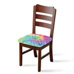 Pastel Spiral Tie Dye Print Chair Cushion Cover