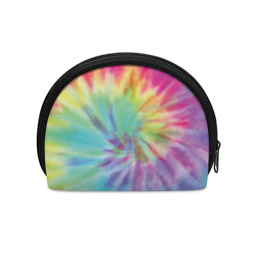 Pastel Spiral Tie Dye Print Coin Purse