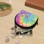 Pastel Spiral Tie Dye Print Coin Purse