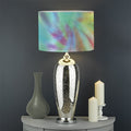 Pastel Spiral Tie Dye Print Drum Lamp Shade