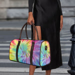 Pastel Spiral Tie Dye Print Duffle Bag