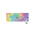 Pastel Spiral Tie Dye Print Extended Mouse Pad