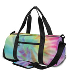 Pastel Spiral Tie Dye Print Gym Bag